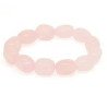 Bracelet roulé Quartz rose