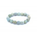 Bracelet roulé Aigue-marine