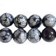 Bracelet boules Obsidienne flocon de neige