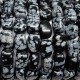 Bracelet roulé Obsidienne flocon de neige