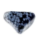 Bracelet roulé Obsidienne flocon de neige